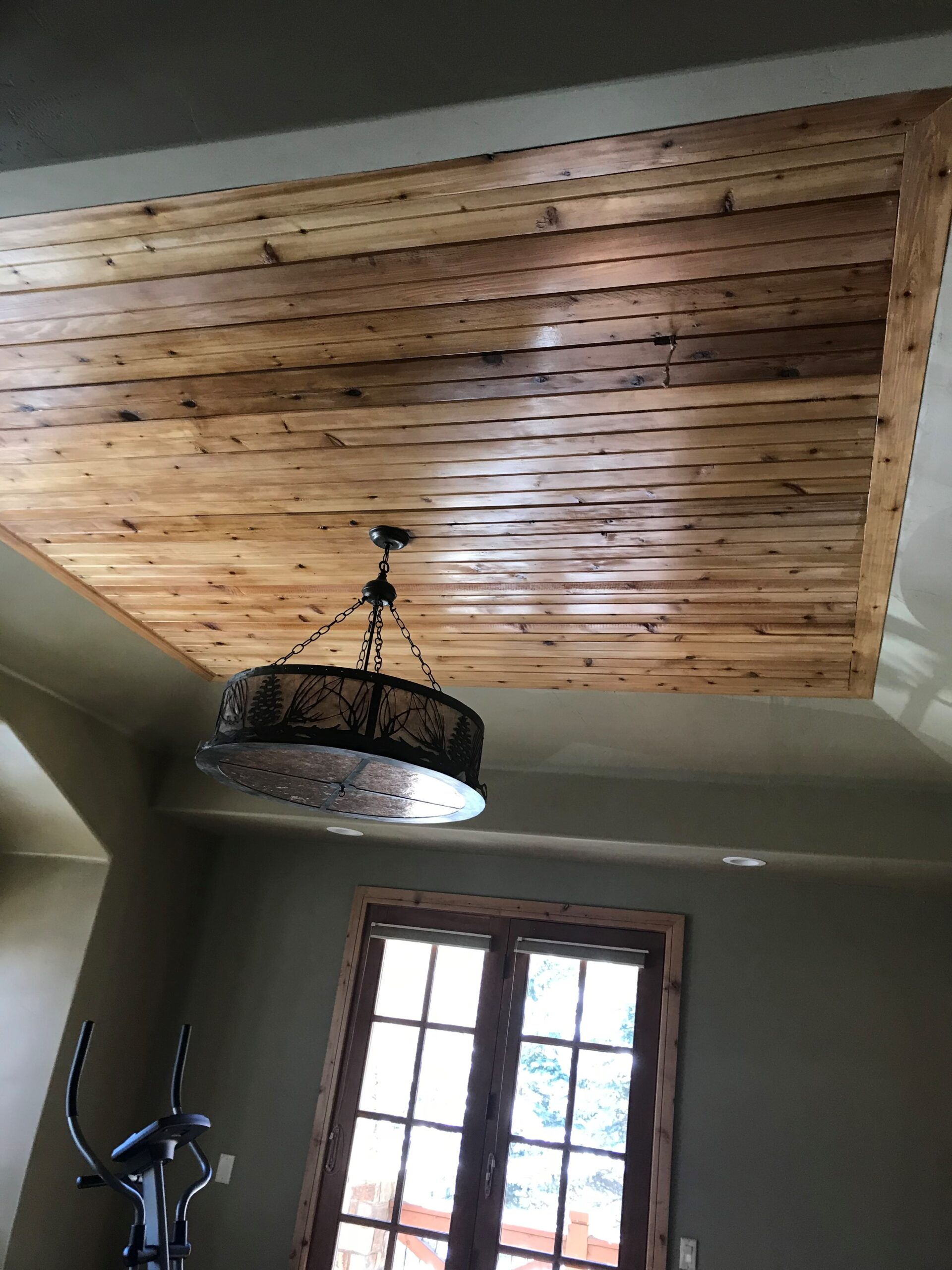 wood plank ceiling installation in fairplay co